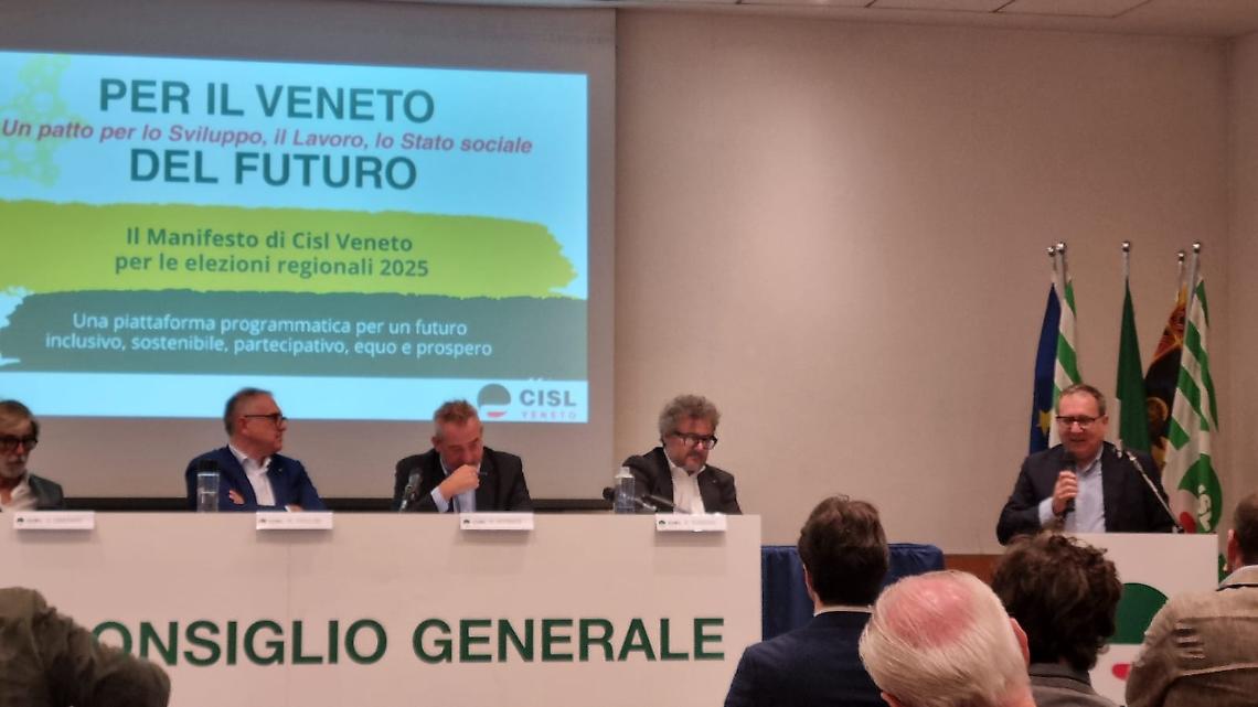 Manildo al consiglio generale della CISL