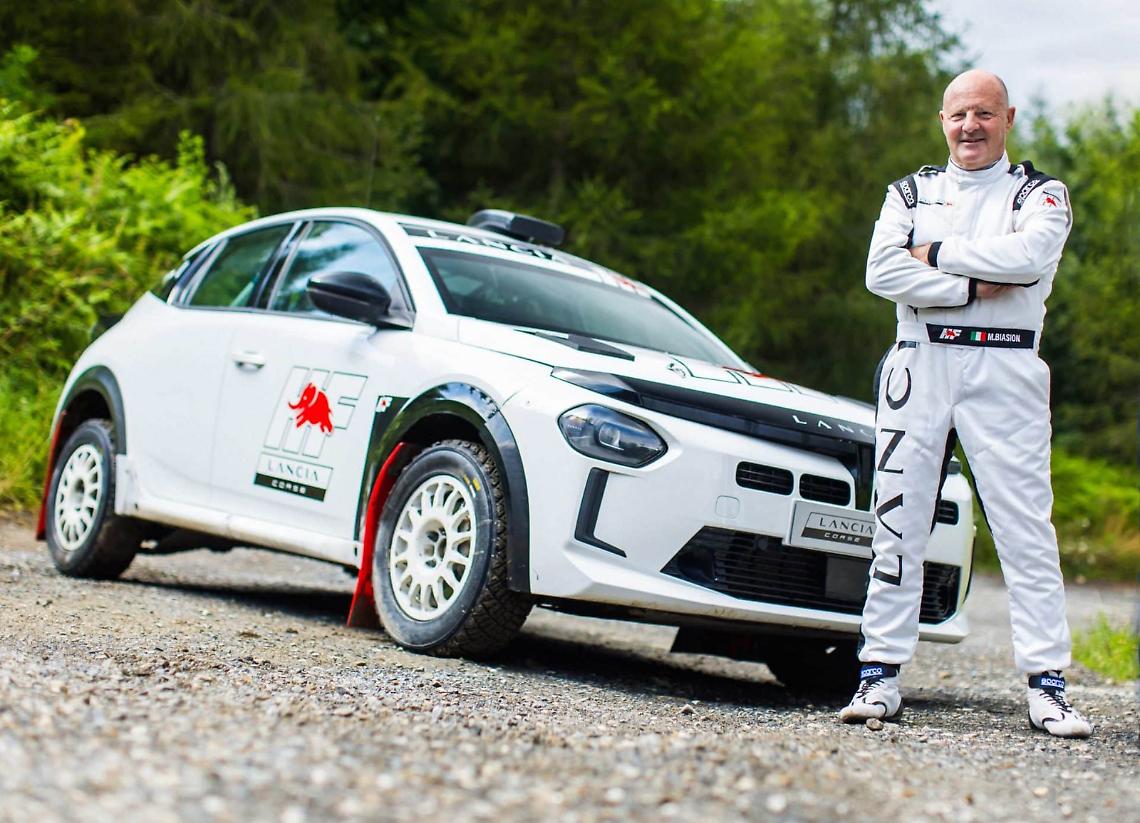 Miki Biasion apripista al Rally Città di Bassano con la Lancia Ypsilon Rally 4 HF