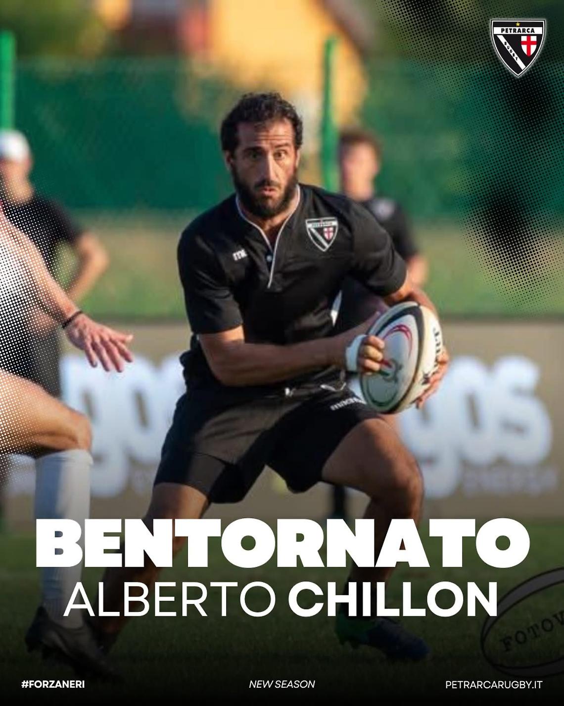 Il ritorno del veterano: Alberto Chillon di nuovo in maglia Petrarca