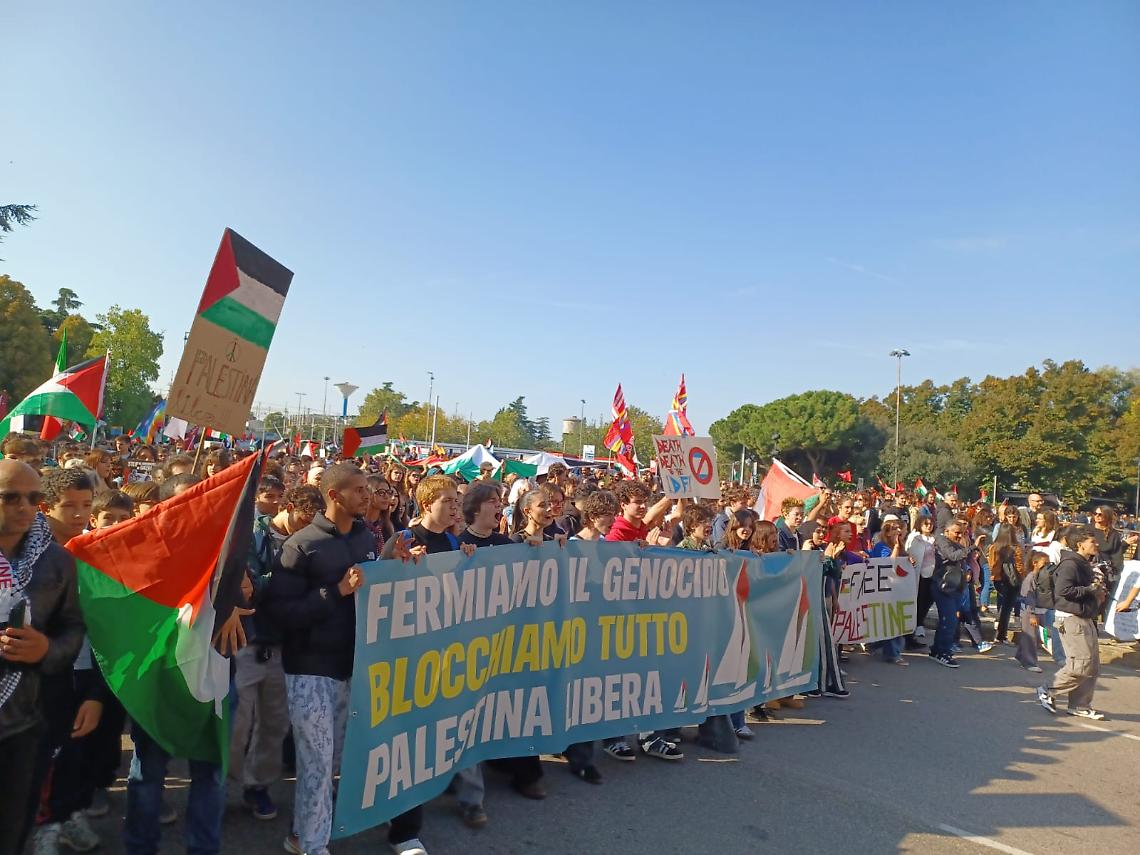Un bilancio della marcia dei 10.000 per Gaza a Verona.
