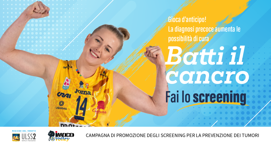 Imoco Volley in campo per la salute: Asia Wolosz testimonial della campagna screening oncologici 2025/26