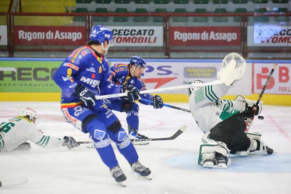 Asiago dominante: Rittner Buam piegati 4-2 e primato consolidato