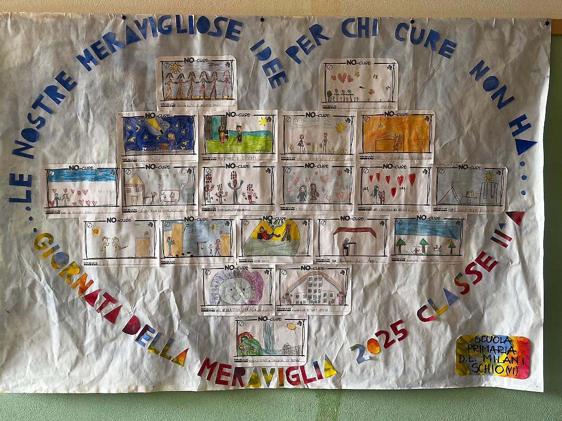 Foto di una delle opere dei bambini di Schio