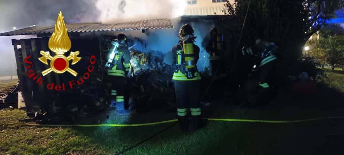 Foto dell'incendio