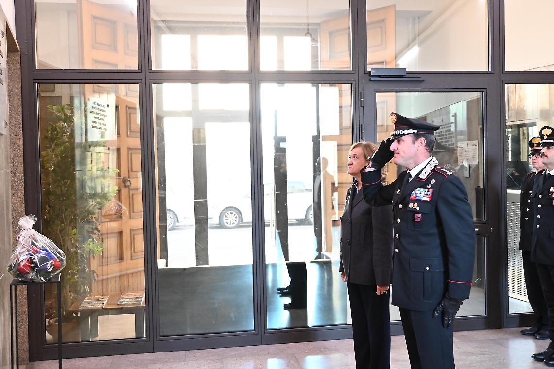 Il Prefetto Franca Tancredi con il Colonnello Edoardo Campora