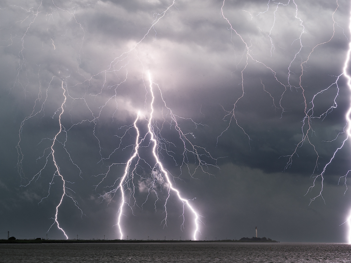 Temporale sul Delta del Po, foto di repertorio dal gruppo Facebook BPP Meteo
