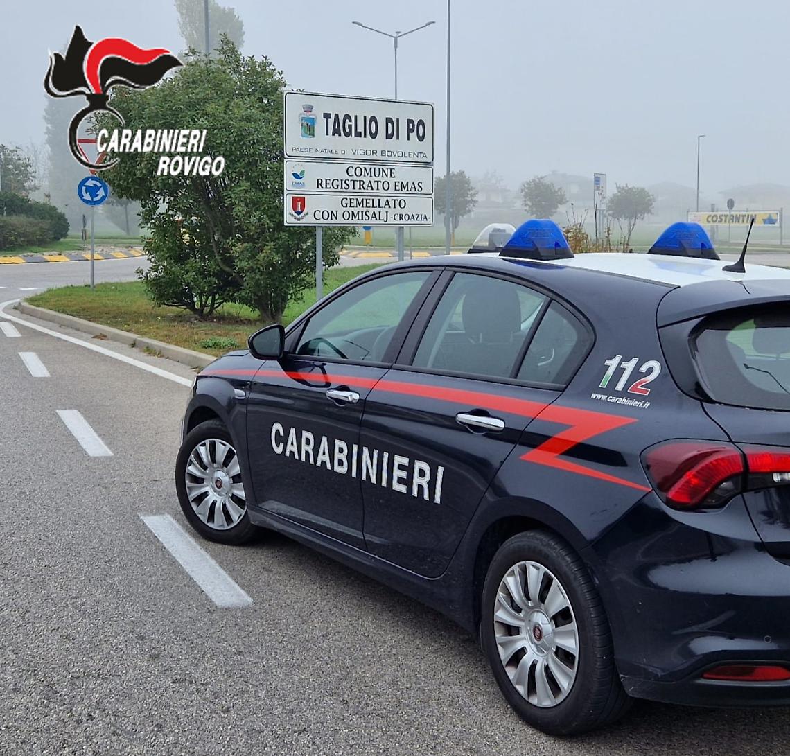 Evade dai domiciliari due volte in due giorni: 28enne arrestato dai Carabinieri di Taglio di Po