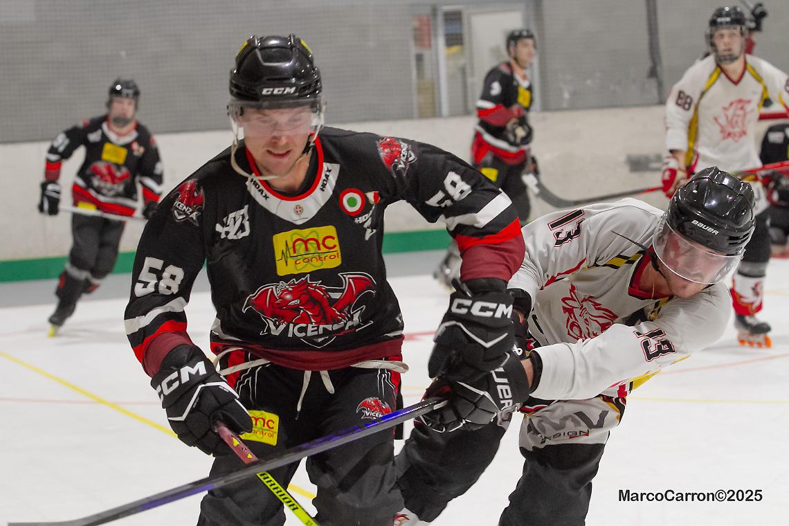 La sfida tra Fox e Control a Legnaro all'ultimo turno di campionato. Foto di Marco Carron