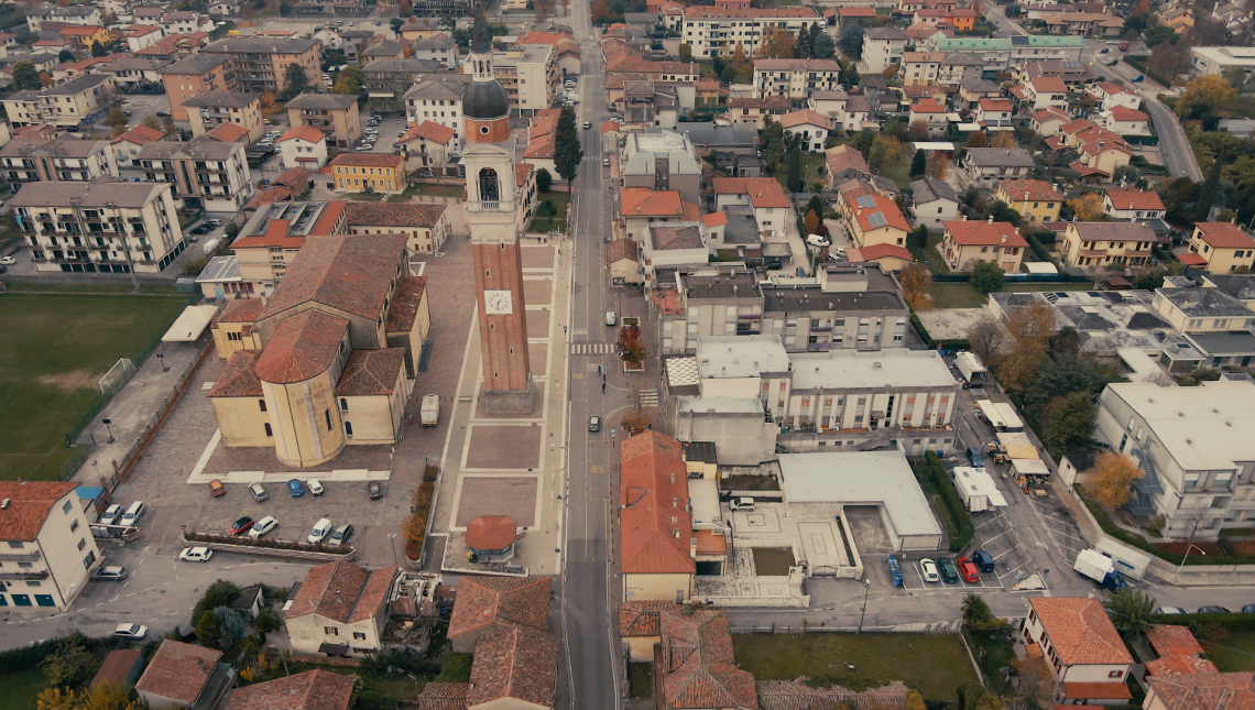 Vista aerea di Salzano