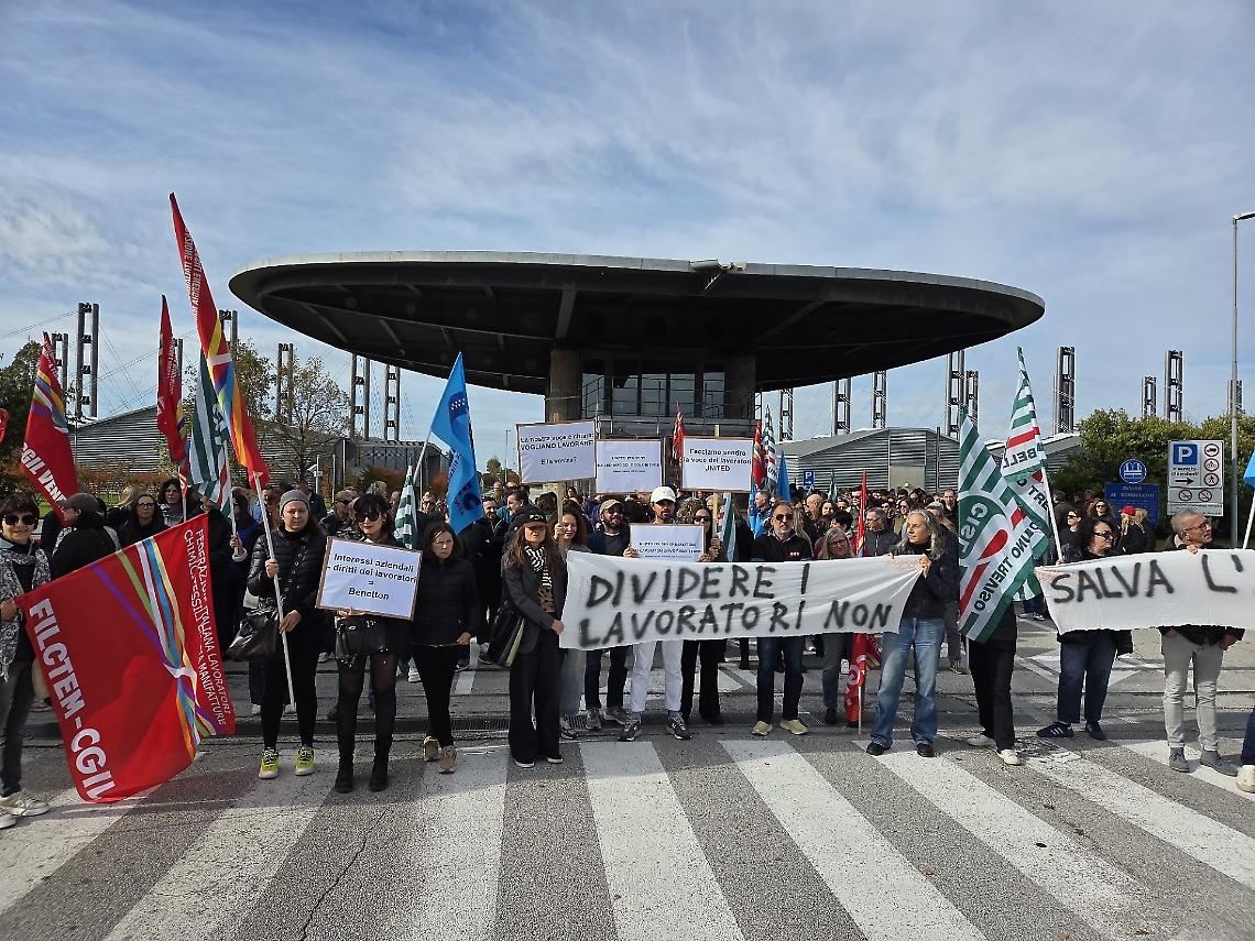 Primo sciopero in oltre trent’anni alla Benetton di Villorba
