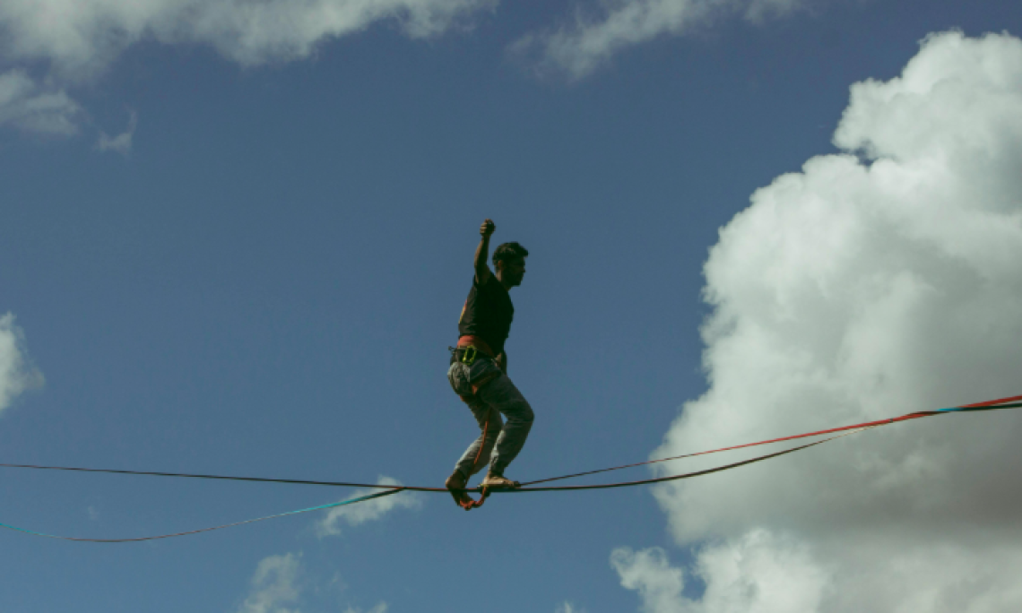 Slacklining a 150 metri sui Colli Euganei: intervengono i Carabinieri