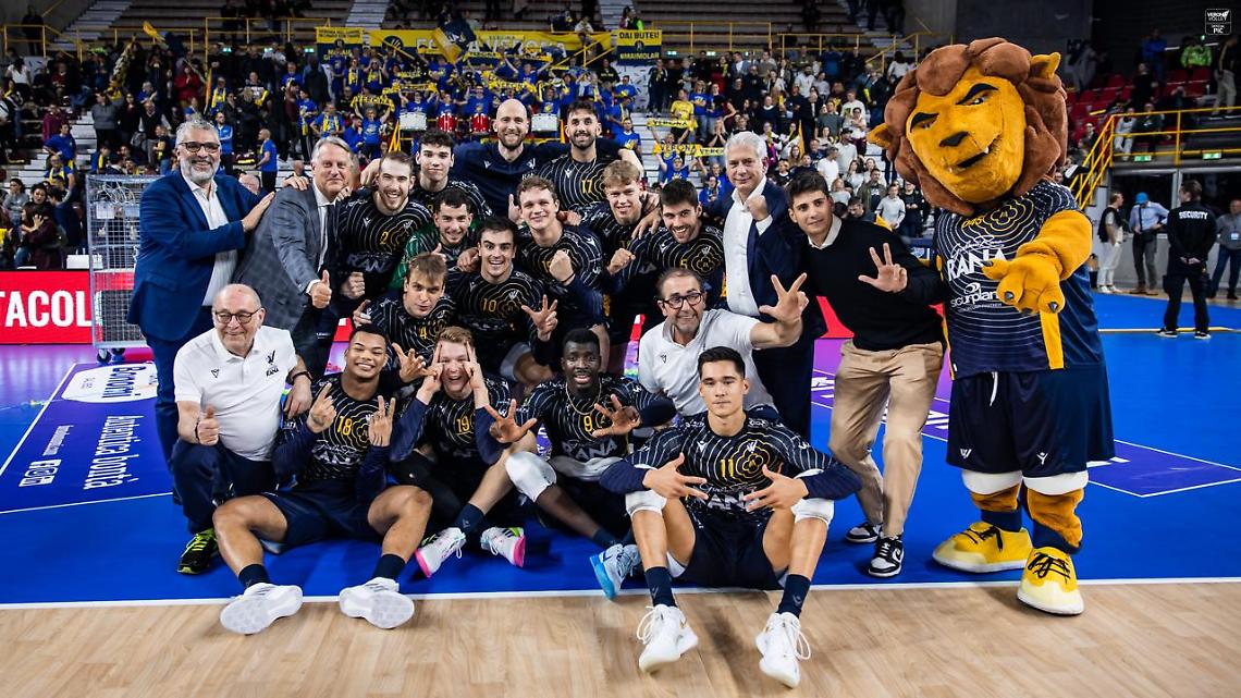 Rana Verona travolge Milano: 3-0 e primato confermato in SuperLega