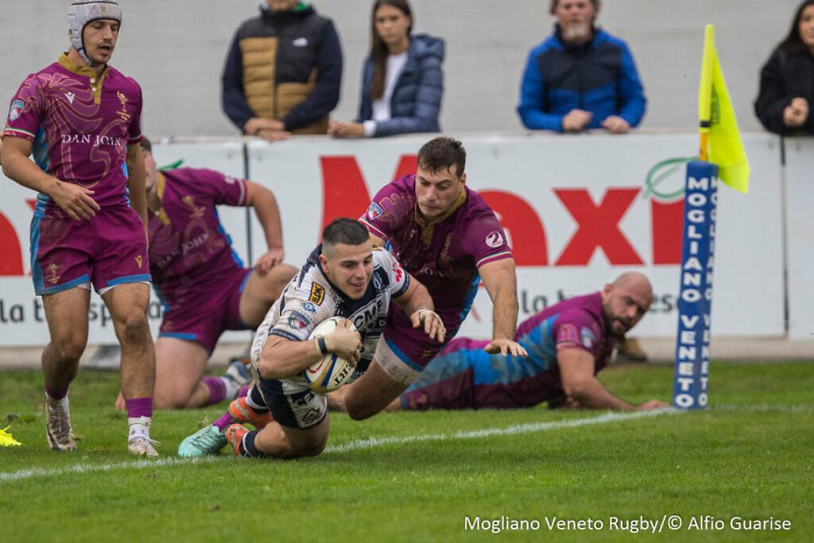 Mogliano spezza l'imbattibilità delle Fiamme Oro senza subire mete e conquista cinque punti