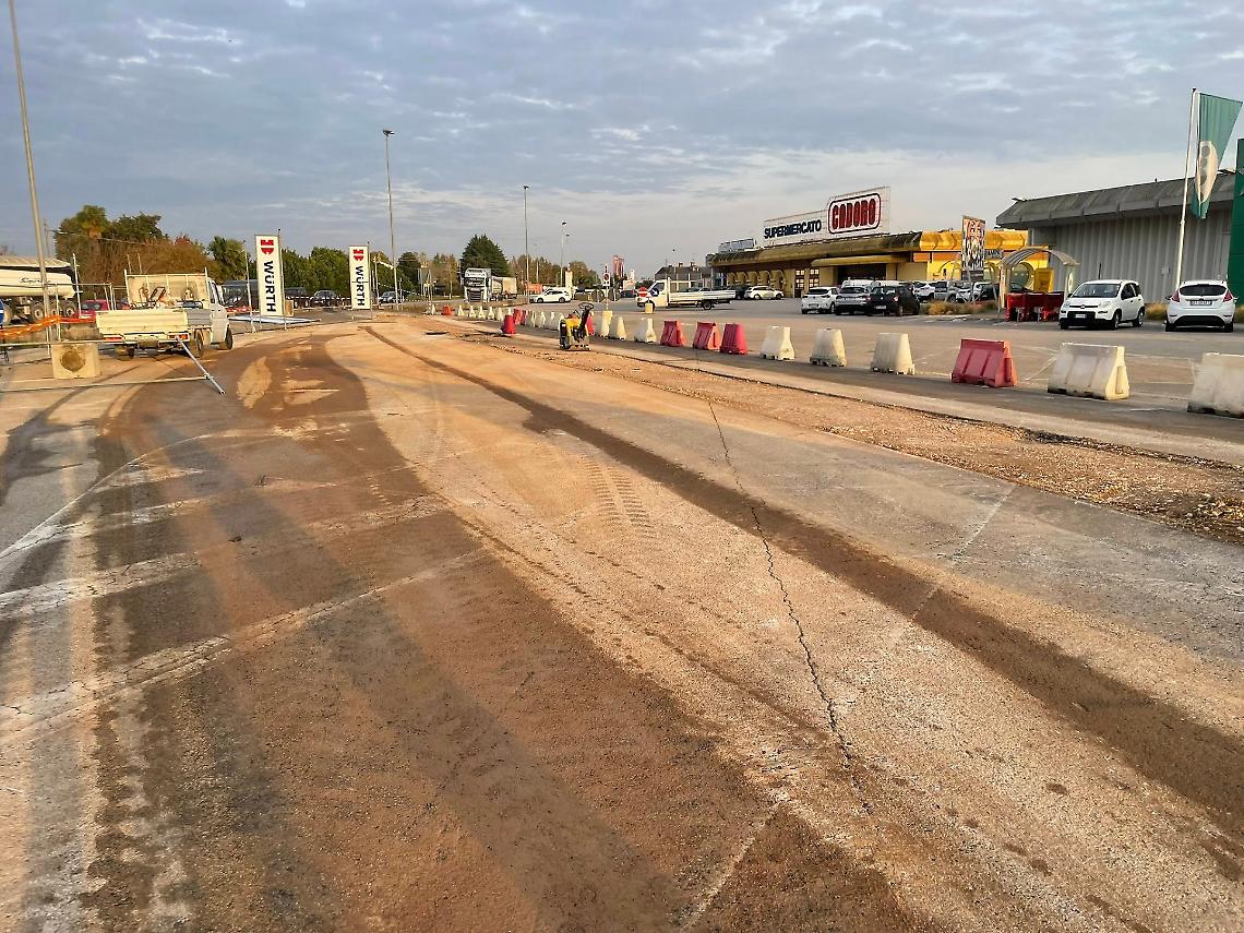 Al via la rotatoria "da Barbesin": 52 metri di diametro per mettere in sicurezza l'incrocio sulla Sr 53