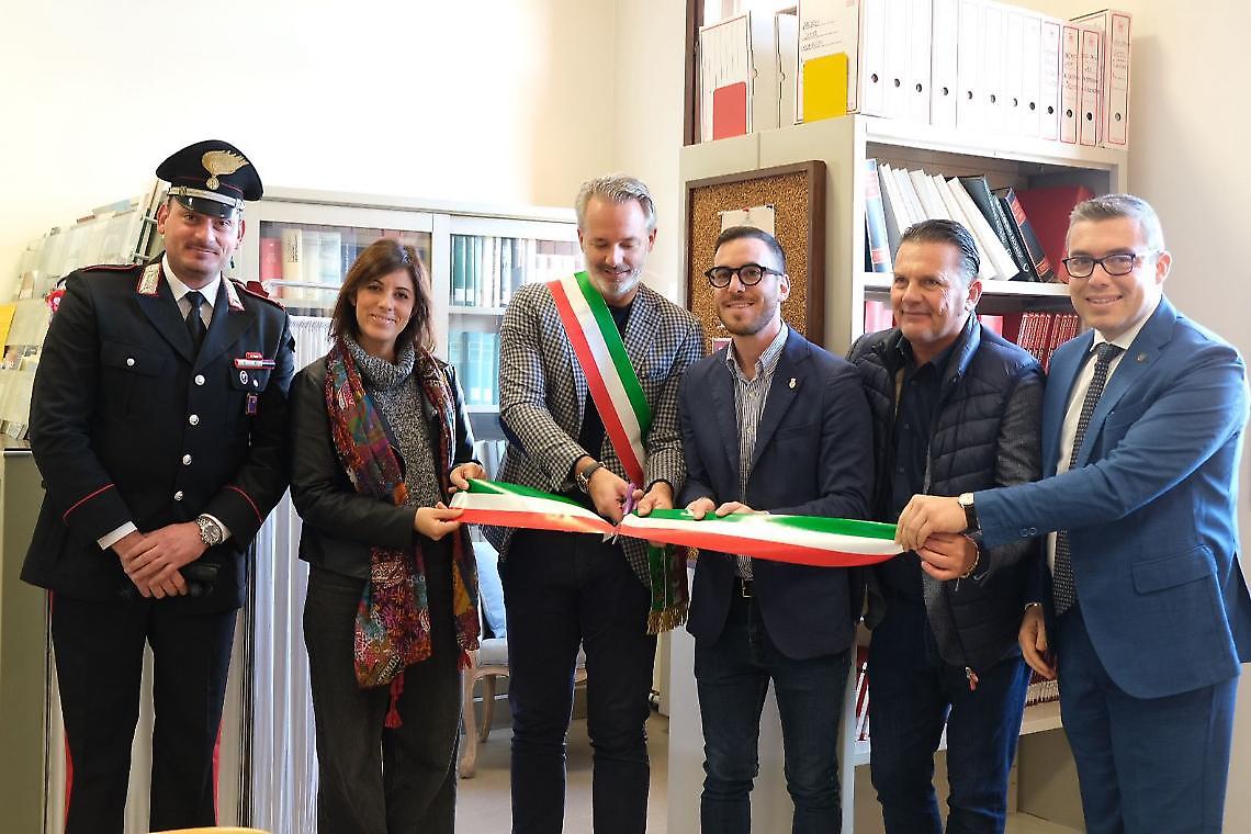 Una area di allattamento nella biblioteca di Cavarzere