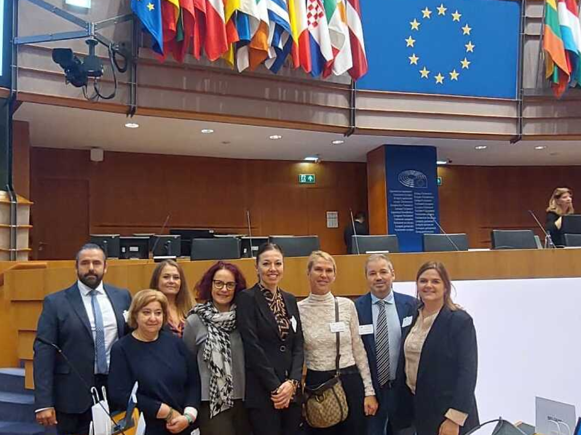 Foto della visita al Parlamento Europeo