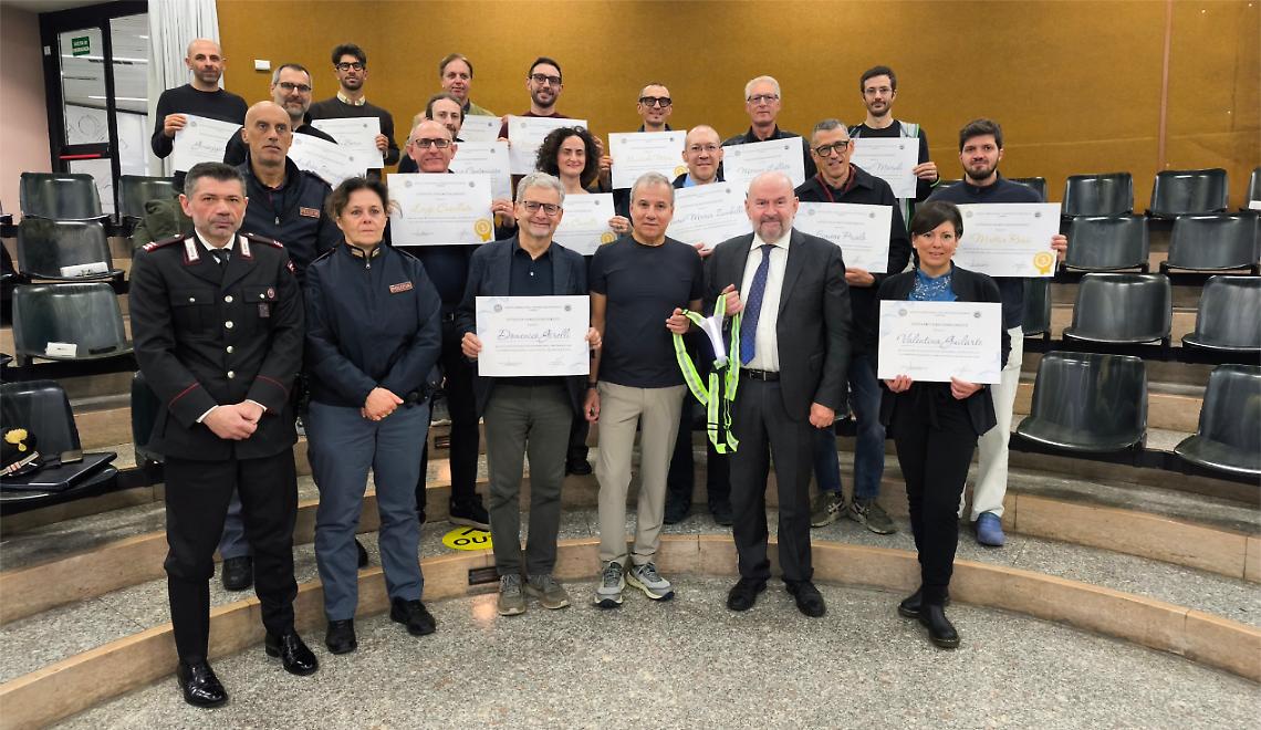 “Al lavoro in bici tutto l’anno”: premiati 31 dipendenti Aoui