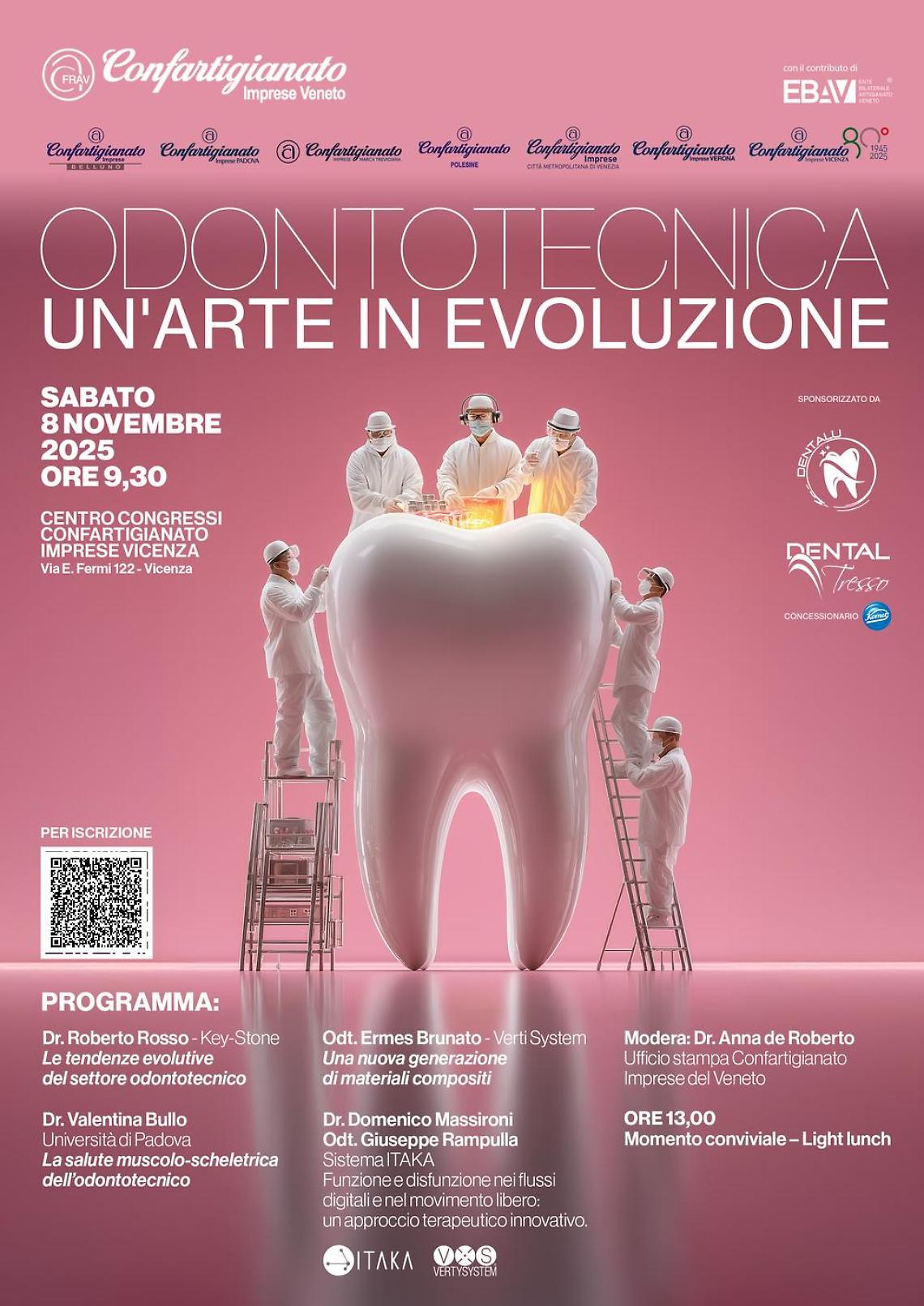 Odontotecnica tra tradizione e innovazione: a Vicenza il convegno sul futuro della professione