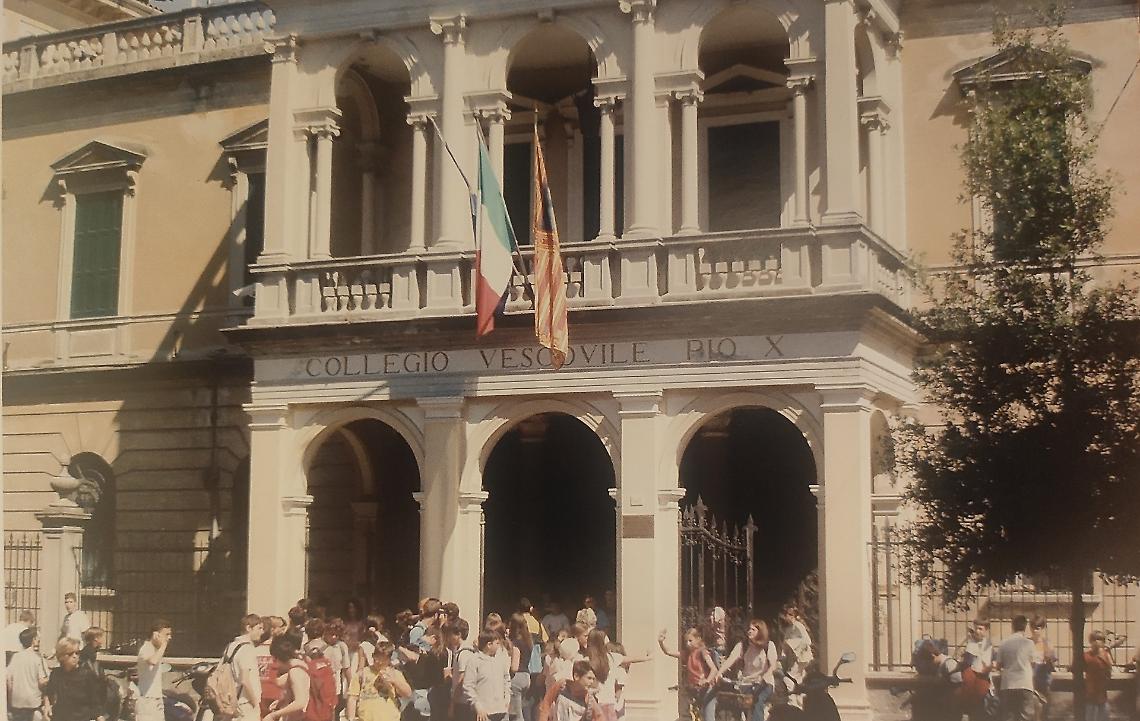 L'ingresso del Collegio Vescovile Pio X