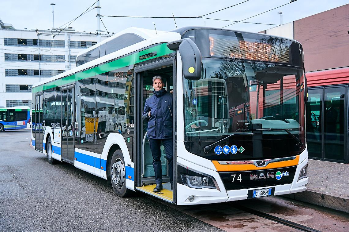 Un bus di ultima generazione a Venezia