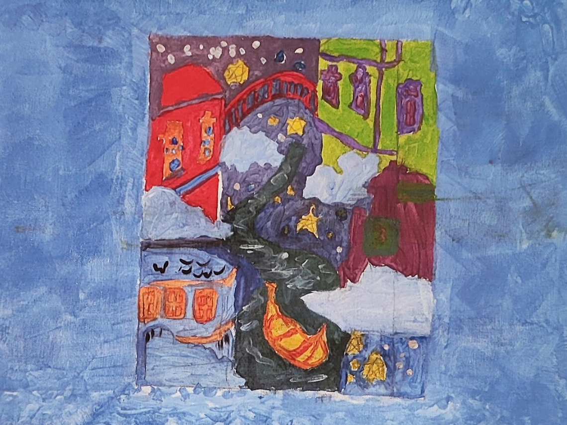 Il quadro di Vicky e Anna Bozzetto ideato da Ginevra Biscari