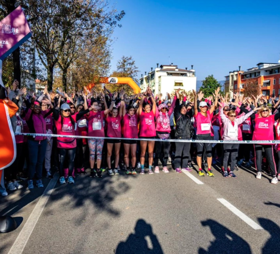 San Vendemiano in rosa: duemila donne in marcia contro il tumore al seno