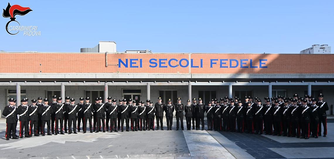 Foto dei nuovi militari di stanza a Padova