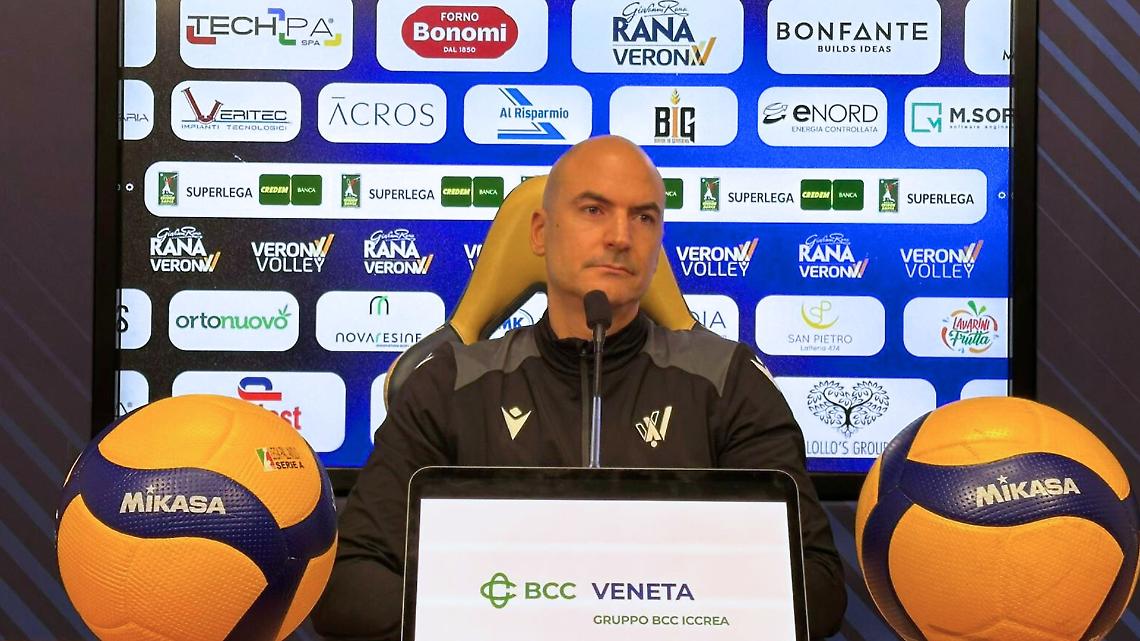 Rana Verona, Coach Soli: “A Perugia un test di maturità. Dobbiamo saper stare con le grandi”