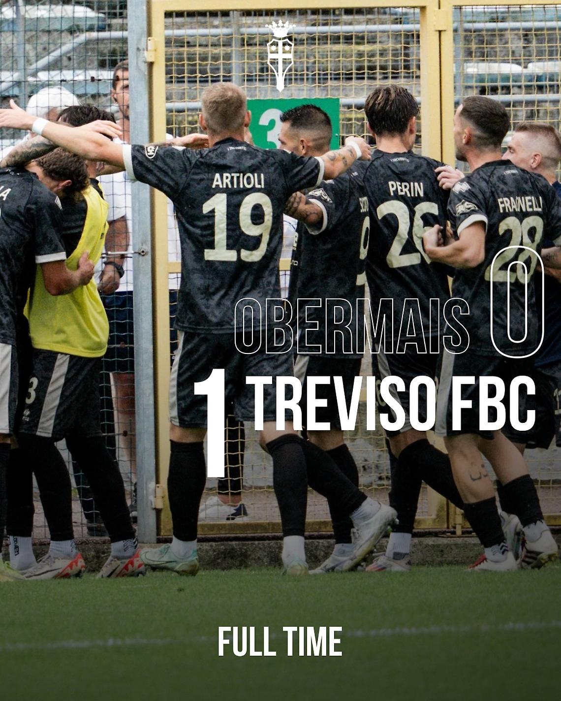 Il Treviso vince in Alto Adige: 1-0 all’Obermais e mantiene la vetta della classifica