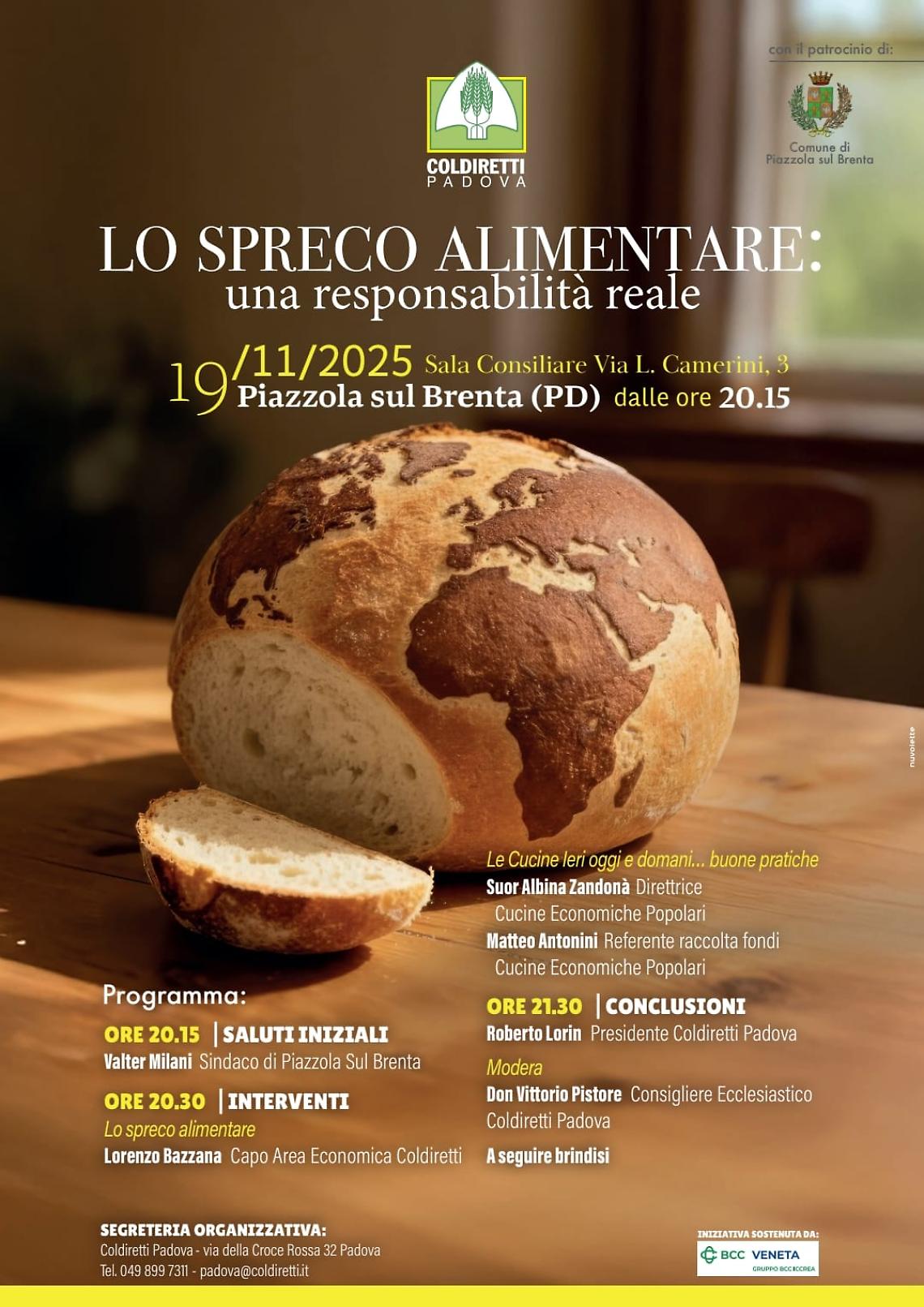 Coldiretti celebra la Giornata Provinciale del Ringraziamento a Piazzola sul Brenta