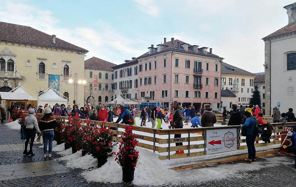 Il centro storico di Belluno l'anno scorso