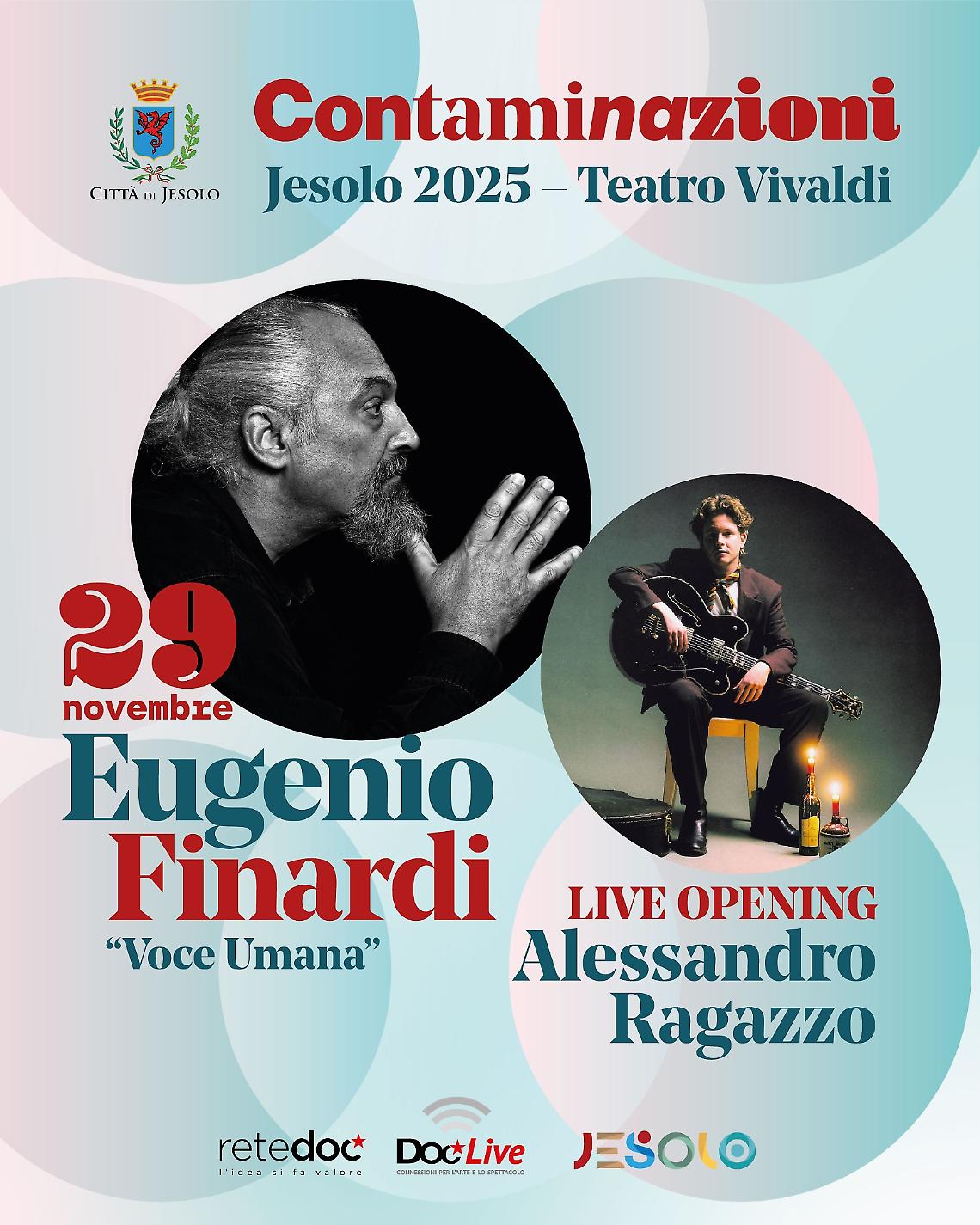 CONTAMINAZIONI 2025: Eugenio Finardi porta la “Voce Umana” al Teatro Vivaldi di Jesolo