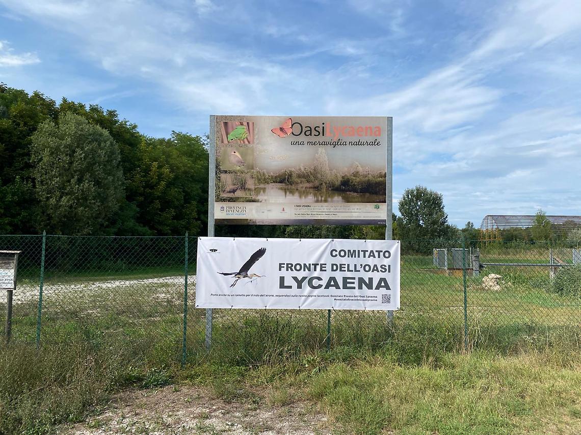 Rubato lo striscione al Comitato &ldquo;Fronte dell&rsquo;Oasi Lycaena&rdquo;