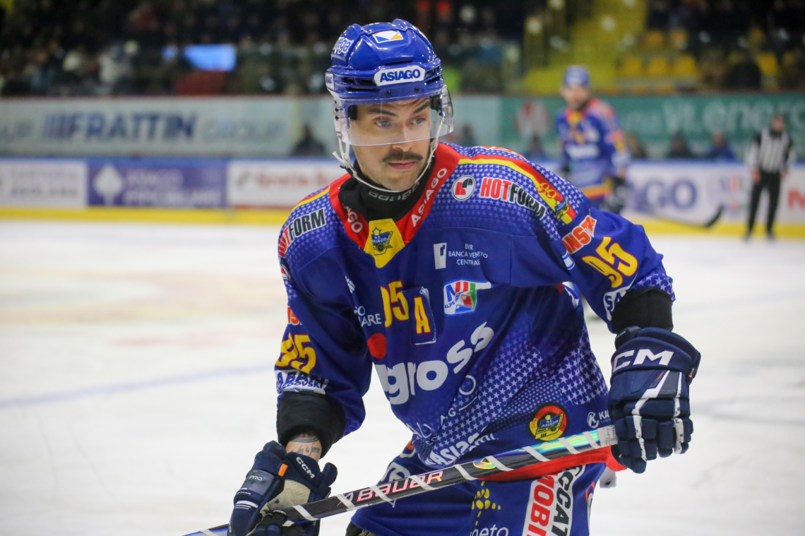 Marco Magnabosco dell'Asiago Hockey