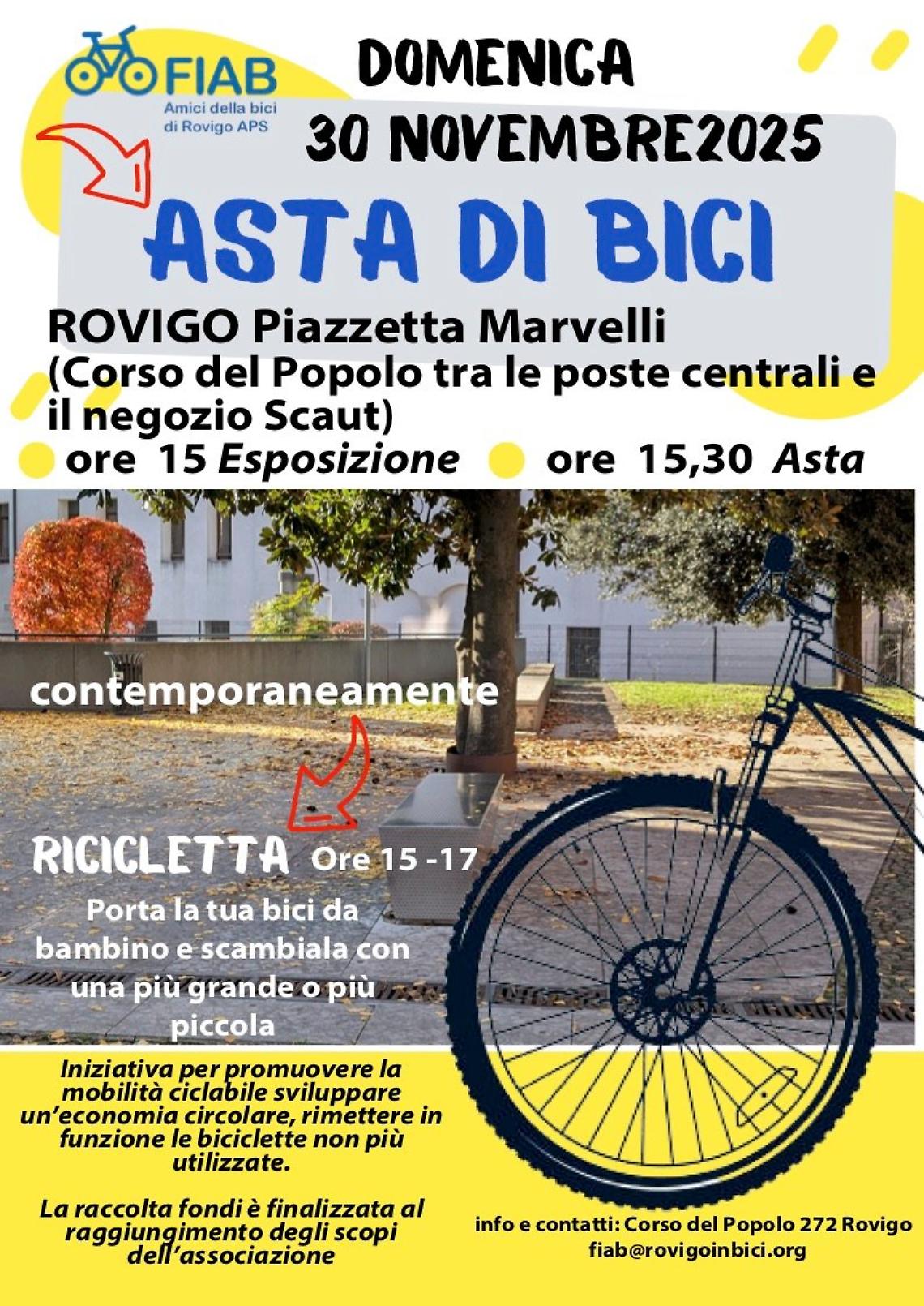 Domenica ecologica a Rovigo: doppio appuntamento con le bici firmato FIAB