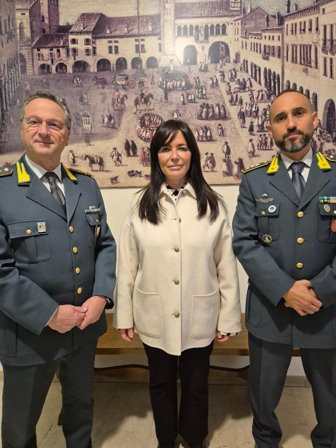 Il sindaco Cittadin incontra il nuovo comandante della Guardia di Finanza di Rovigo