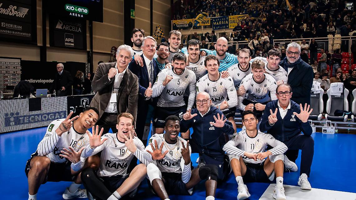 Rana Verona conquista il derby: spettacolo e brividi alla Kioene Arena