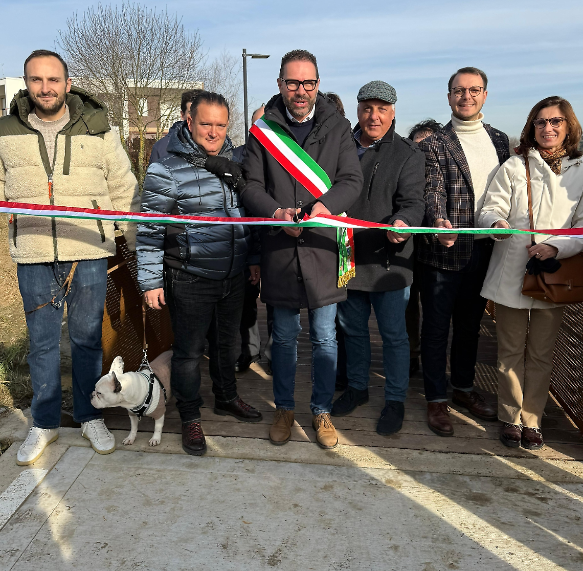 Mogliano, Mazzocco e Torni finalmente collegati: inaugurata la nuova passerella ciclopedonale
