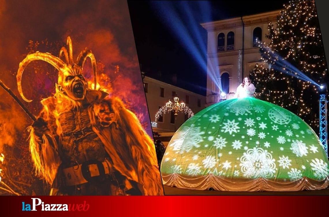 Montegrotto Terme si veste a festa: Natale tra Babbo Natale, Krampus e spettacoli per tutti