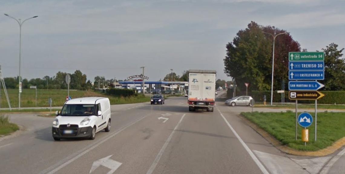 Incrocio Sr53 con via Soranzetta