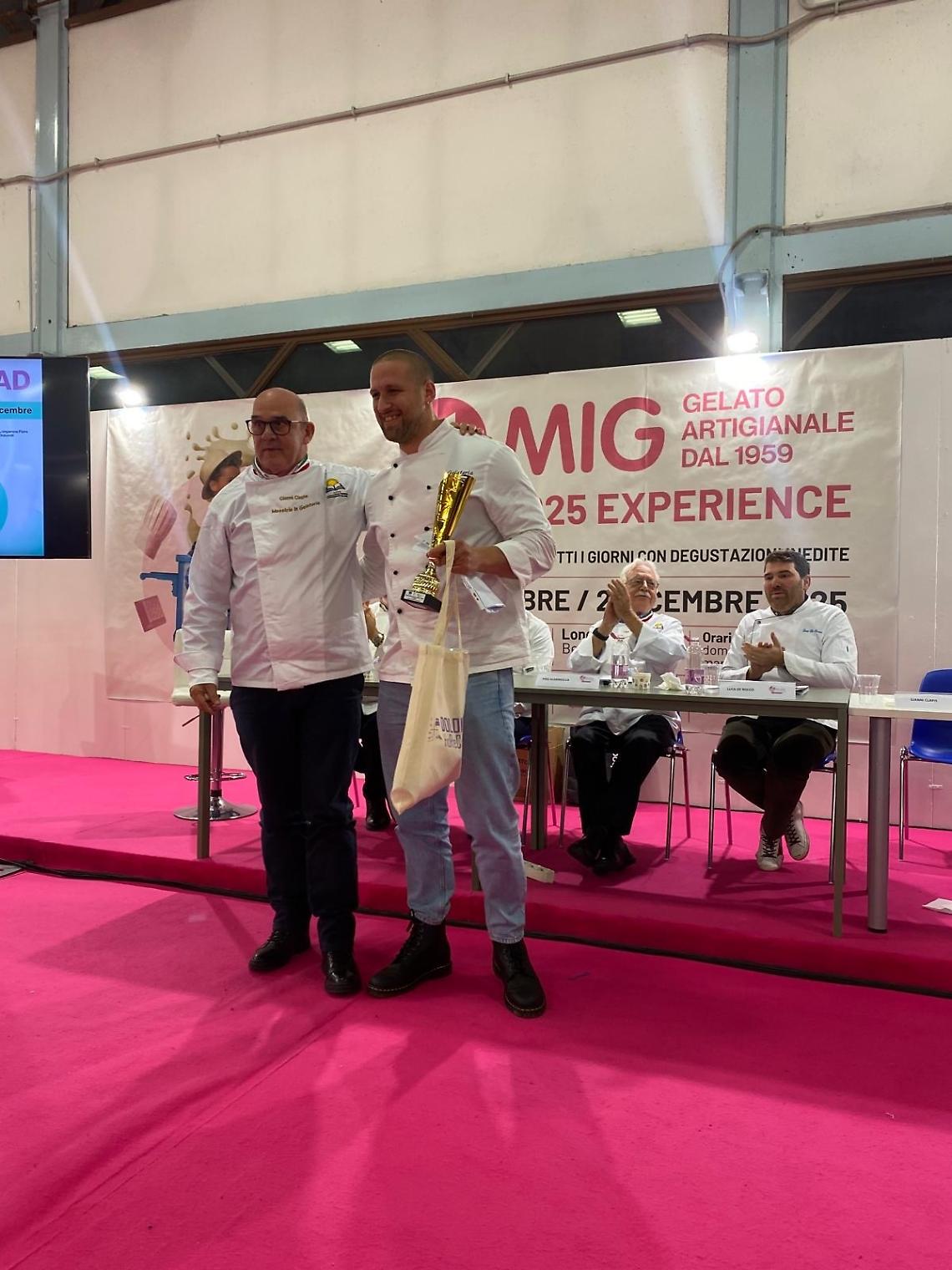 Tommaso Rigoni di Sovizzo sul podio alla MIG Experience 2025