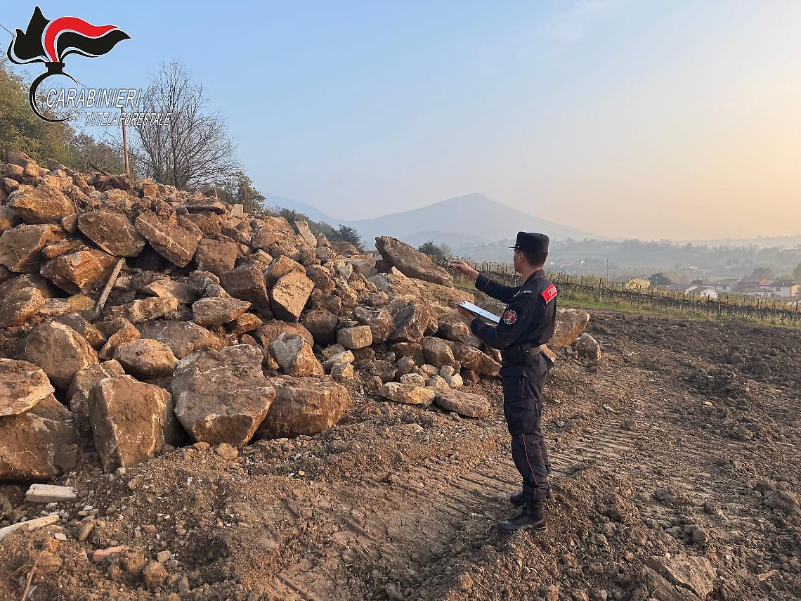 Foto dell'intervento dei Carabinieri