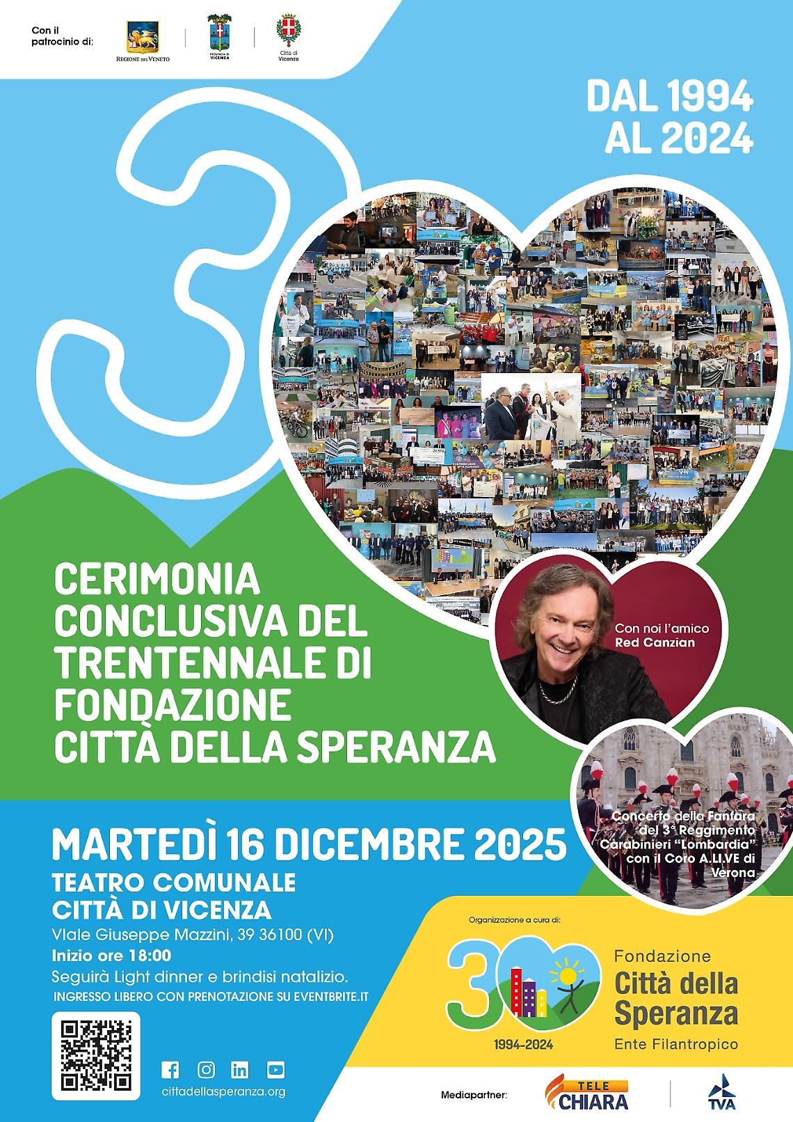 Fondazione Citt&agrave; della Speranza: un grande anno di trentennale e nuovi progetti per il futuro