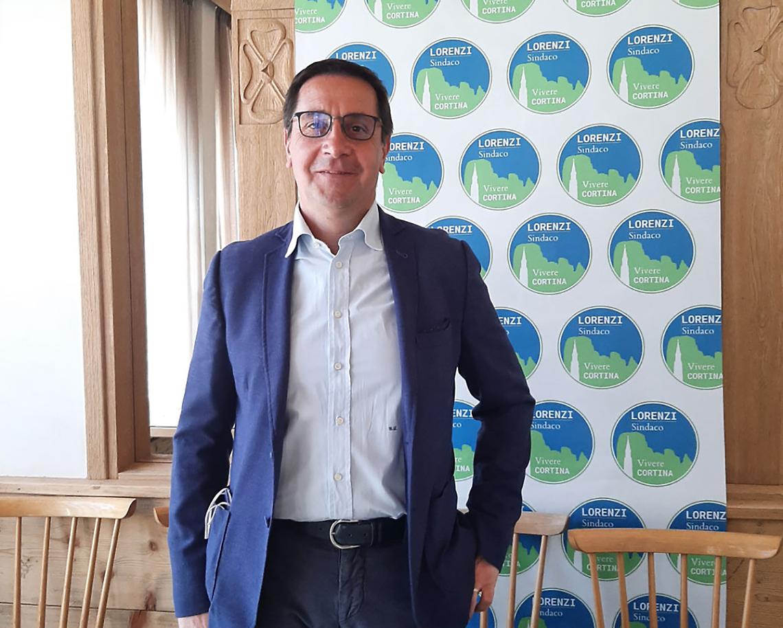 Il sindaco di Cortina Gianluca Lorenzi