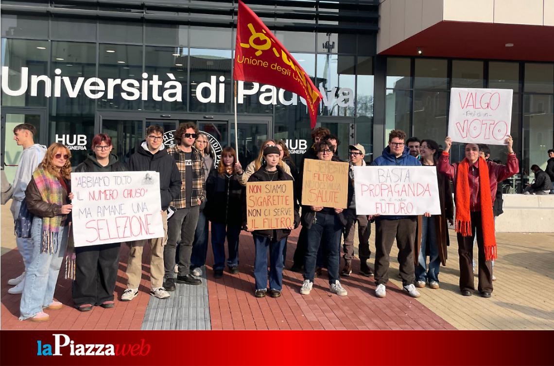 Foto della protesta studentesca