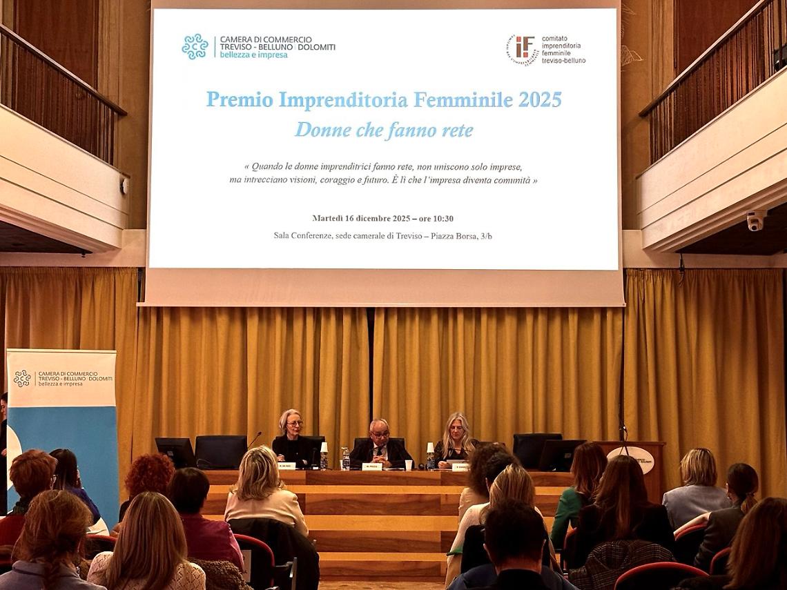 Imprenditoria femminile 2025, premiate a Treviso le aziende che &ldquo;fanno rete&rdquo;