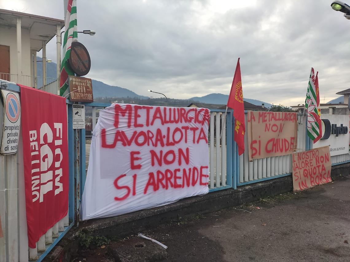 Hydro Feltre: confermata la chiusura, l&rsquo;obiettivo resta salvaguardare i posti di lavoro