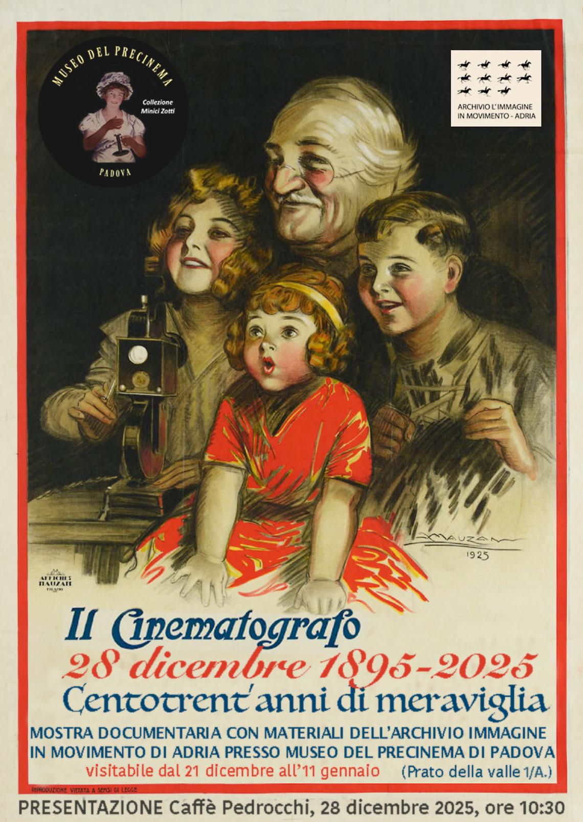 I 130 anni del Cinematografo dei Lumi&egrave;re celebrati al Caff&egrave; Pedrocchi di Padova