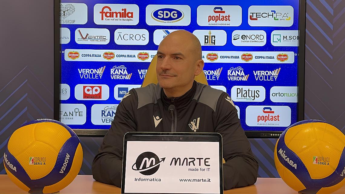 Coach Fabio Soli di Rana Verona