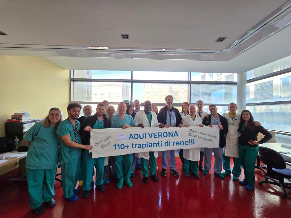 Trapianti di rene, Verona apre il nuovo anno all&rsquo;insegna dell&rsquo;innovazione